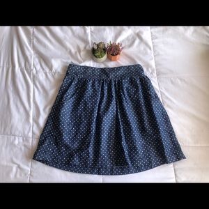 Levi’s Stretchy Polkadot Skater Skirt